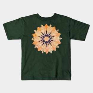 floral design on a wooden table Kids T-Shirt